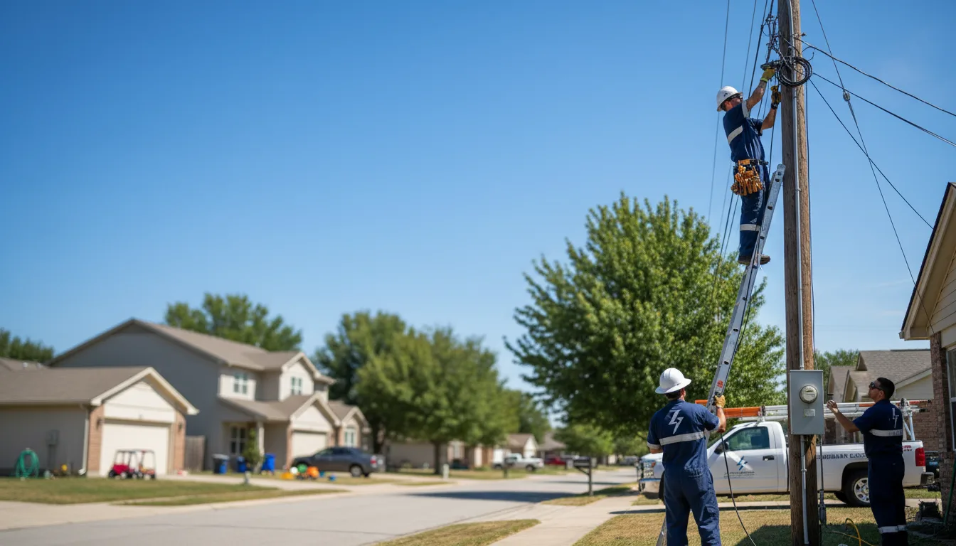 Residential electrician providing installation services in San Saba, TX